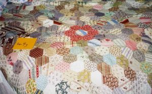 Grandmother’s Flower Garden patchwork