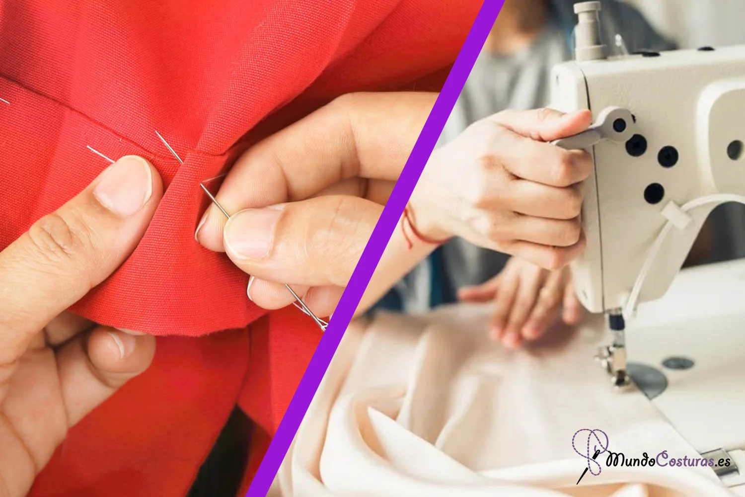 coser a maquina vs coser a mano
